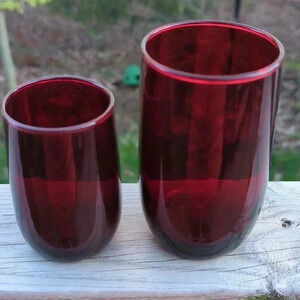 Ruby  Red glassware